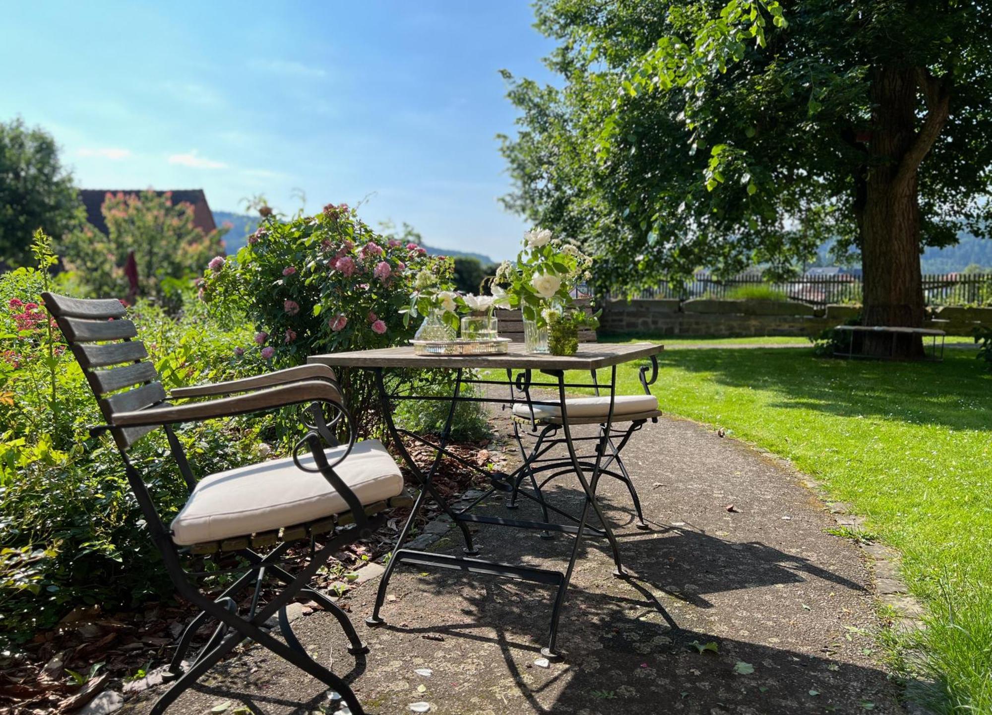 Graefin Amalia - Elegantes Apartment In Der Historischen Hinterburg In Schlitz, 2 Schlafzimmer, Mit Garten, Nahe Fulda Und Bad Hersfeld Extérieur photo